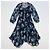 Max Mara Studio Seidenkleid blau mit Blumenmuster - Ansicht 2