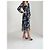 Max Mara Studio Seidenkleid blau mit Blumenmuster - Ansicht 4