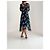 Max Mara Studio Seidenkleid blau mit Blumenmuster - Ansicht 6