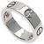Cartier Love Ring aus 18K Weißgold mit halbem Diamanten
