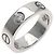 Cartier Love Ring aus 18K Weißgold mit halbem Diamanten - Ansicht 2