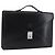 Borsa da lavoro LOEWE in pelle nera argento Auth BAZ025 Nero