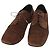 Scarpe eleganti PRADA in camoscio 9 Marrone Auth 174631A