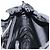 PRADA Borsa a mano in nylon nero argento Auth YKZ113 - vista 19