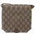 Bolso de Hombro GUCCI GG Plus Supreme PVC Beige Oro Auth ka3753 Dorado - vista 2