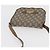 Bolso de Hombro GUCCI GG Plus Supreme PVC Beige Oro Auth ka3753 Dorado - vista 6