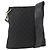 Borsa a Spalla GG Canvas Gucci Nera Oro 91761 Auth mr2200 Nero D'oro