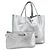 Autre Marque Borsa tote reversibile in pelle argento Auth YKZ1080 di TIFFANY&Co.