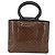 Céline Borsa a mano in tela Macadam CELINE in vinile marrone e oro Auth bs34426 D'oro - vista 2