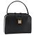 Céline Borsa a mano CELINE in pelle nera e oro Auth ARZ905 Nero D'oro