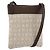 Bulgari Borsa a Spalla BVLGARI Logo Mania Canvas Beige Argento Auth INZ044A