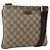 Gucci Sac à bandoulière GG Supreme en PVC beige et or 201538 Auth ka3667 Golden