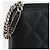 CHANEL Portafoglio Linea Cambon Pelle Nera Argento CC Auth 163865 Nero - vista 8