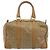 Céline Borsa a mano Celine C Sulky Carriage in PVC Beige Oro Auth INZ012 D'oro - vista 13
