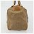 Céline Borsa a mano Celine C Sulky Carriage in PVC Beige Oro Auth INZ012 D'oro - vista 3