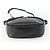 Borsa a Spalla Vala in Pelle Nera e Oro Salvatore Ferragamo Auth BA11993 Nero D'oro - vista 5
