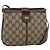 Borsa Sherry Line GG Supreme Web di GUCCI in PVC beige e oro 10 02 037 Auth BA11736 D'oro