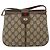 Borsa Sherry Line GG Supreme Web di GUCCI in PVC beige e oro 10 02 037 Auth BA11736 D'oro - vista 13