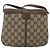 Borsa Sherry Line GG Supreme Web di GUCCI in PVC beige e oro 10 02 037 Auth BA11736 D'oro - vista 2