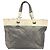 CHANEL Paris Biarritz GM Tote Bag Beschichtete Leinwand Grau Silber CC Auth bs34403 Braun - Ansicht 13