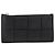 Monedero de cuero negro Bottega Veneta Auth 174643 - vista 13