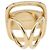 Anello Vala in metallo dorato Salvatore Ferragamo Auth 174691A D'oro - vista 3