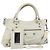 First BALENCIAGA La Prima Borsa a Mano in Pelle 2in1 Bianca 103208 Auth YKZ859SAM