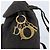 Christian Dior Zaino Lady Dior in nylon marrone e oro Auth BSZ057 D'oro - vista 9