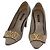 LOUIS VUITTON Absatzschuhe aus Leder 35 1/2 Beige LV Auth 174620A