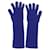CHANEL Handschuhe Kaschmir Blau CC Auth 174684  - Ansicht 2