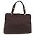Borsa Tote PRADA Satin Marrone Oro Auth ka3712 D'oro