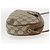 Borsa Sherry Line GG Supreme Web di GUCCI in PVC Beige e Oro 89 02 066 Auth hk3624 D'oro - vista 4