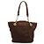 Borsa Tote a Catena CÉLINE Camoscio Marrone Oro Auth YKZ133 D'oro - vista 2
