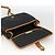 SAINT LAURENT Borsa a Spalla PVC Tela Nera Oro Auth 174423 Nero D'oro - vista 10
