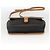 SAINT LAURENT Borsa a Spalla PVC Tela Nera Oro Auth 174423 Nero D'oro - vista 5