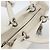 Christian Dior Borsa a mano Lady Dior Canage in pelle bianca e argento Auth YKZ152 Bianco - vista 6
