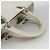 Christian Dior Borsa a mano Lady Dior Canage in pelle bianca e argento Auth YKZ152 Bianco - vista 7