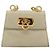 Borsa Pouch in Suede Beige e Oro Gancini di Salvatore Ferragamo Auth YKZ1630 D'oro - vista 13