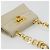 Borsa Pouch in Suede Beige e Oro Gancini di Salvatore Ferragamo Auth YKZ1630 D'oro - vista 6