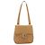 Borsa a Spalla Gancini in Pelle Beige Argento Auth BA11941 di Salvatore Ferragamo