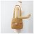 Borsa a Spalla Gancini in Pelle Beige Argento Auth BA11941 di Salvatore Ferragamo - vista 21
