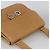 Borsa a Spalla Gancini in Pelle Beige Argento Auth BA11941 di Salvatore Ferragamo - vista 6