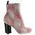 Louis Vuitton Botas de terciopelo rosa