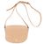 Bolso de hombro de cuero rosa Longchamp