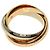 Anello Trinity Cartier Oro Rosa Bianco e Giallo 18K - vista 3