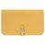 Billetera Dogon GM de Hermès en cuero Swift amarillo