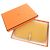 Billetera Dogon GM de Hermès en cuero Swift amarillo - vista 2