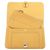 Billetera Dogon GM de Hermès en cuero Swift amarillo - vista 5