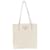 Borsa tote con placca logo triangolo Prada Bianco  - vista 1