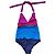 Hermès HERMES superbe Badeanzug Einteiler Neu Größe 36 Blau Fuschia